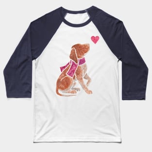 Watercolour Bracco Italiano Baseball T-Shirt